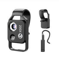 ZOMMIXA: 200X HD Pocket Microscope with LED Light & Phone Clip