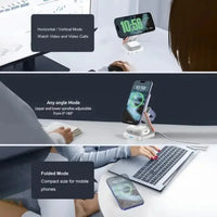3 in 1 Foldable Magnetic Wireless Charger Stand Fast Charging Station for iPhone 16 15 14 13 12 iWatch 10-2 Airpods Pro Max